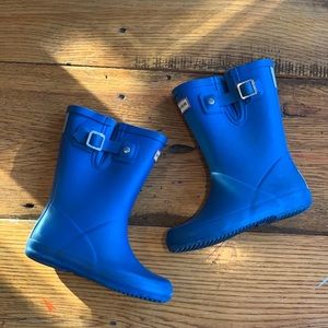 Royal Blue Little Boys Size 11 Hunter Rain Boots